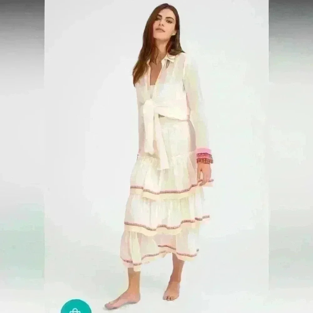 Layered Boho Skirt by Pitusa 100% cotton lagenlook cottagecore mermaidcore maxi